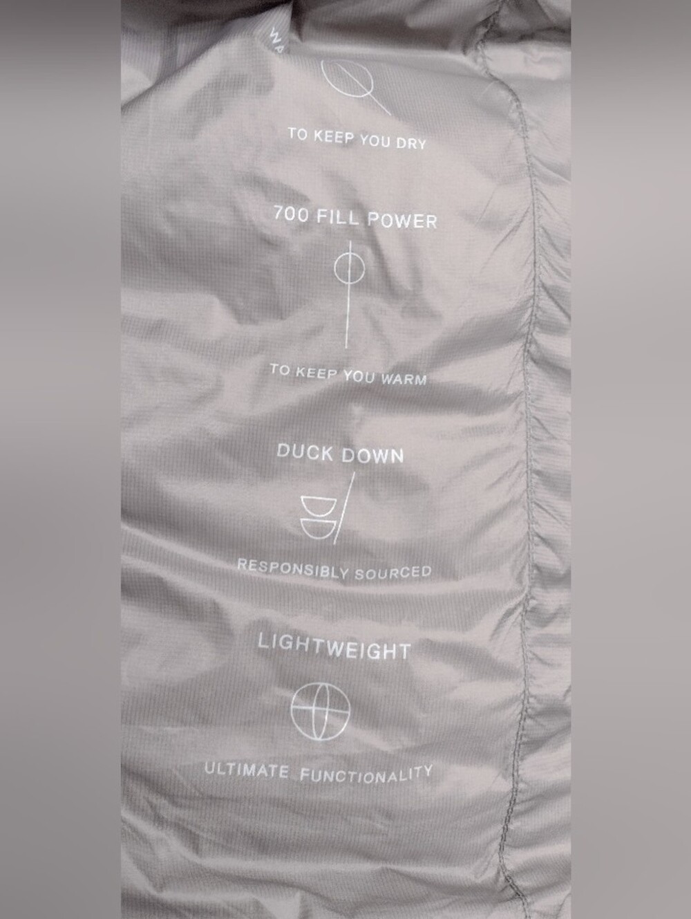 Oak & Fort Taupe Oversized Down Fill Puffer Studio 01 (XS) 700 Fill High Collar - Picture 12 of 15
